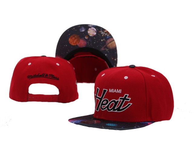 NBA Maimi Heat M&N Snapback Hat id35